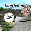 Țesătură netă din nylon neagră înnodată cu balcon neted