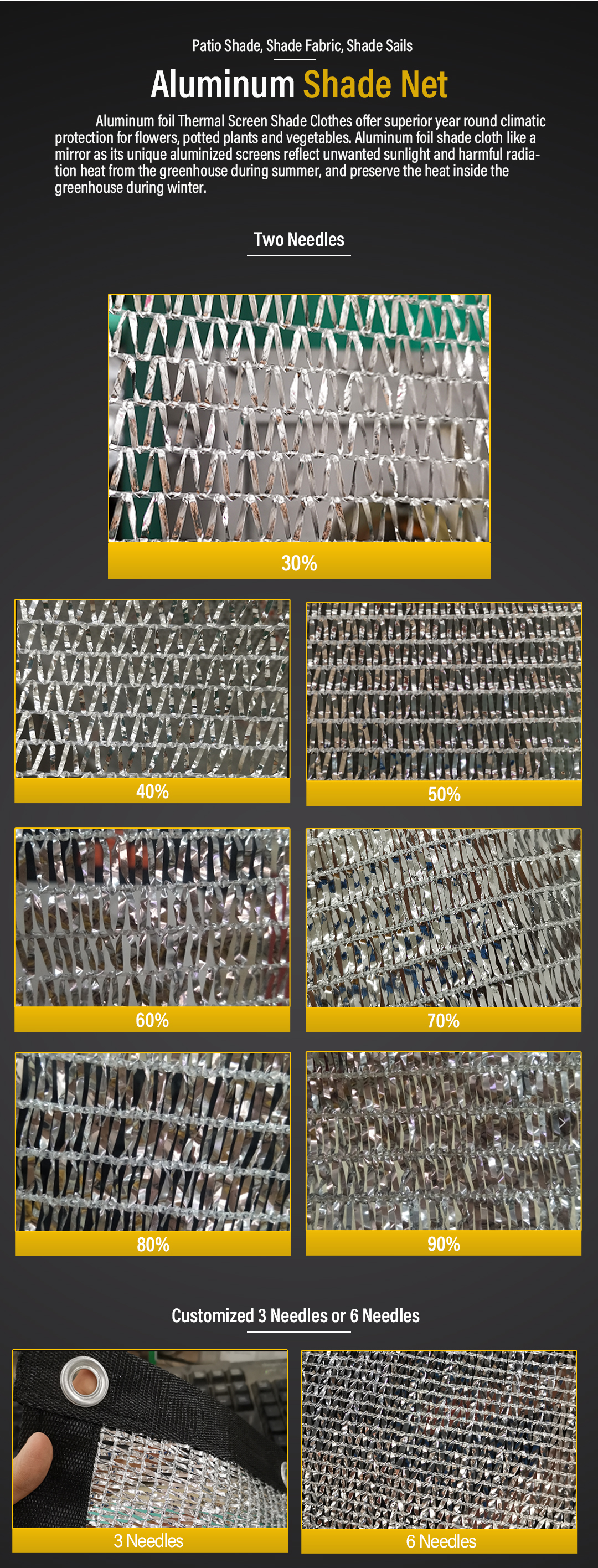 plasă de umbră din aluminiu2