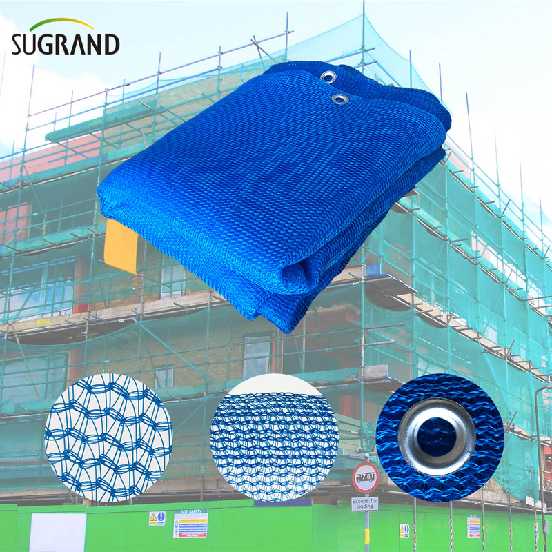 Schela pentru construcții HDPE Net net albastru clădire plasă de siguranță 