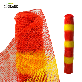 Material HDPE Plasă de siguranță pentru schele portocalii Plasă de avertizare