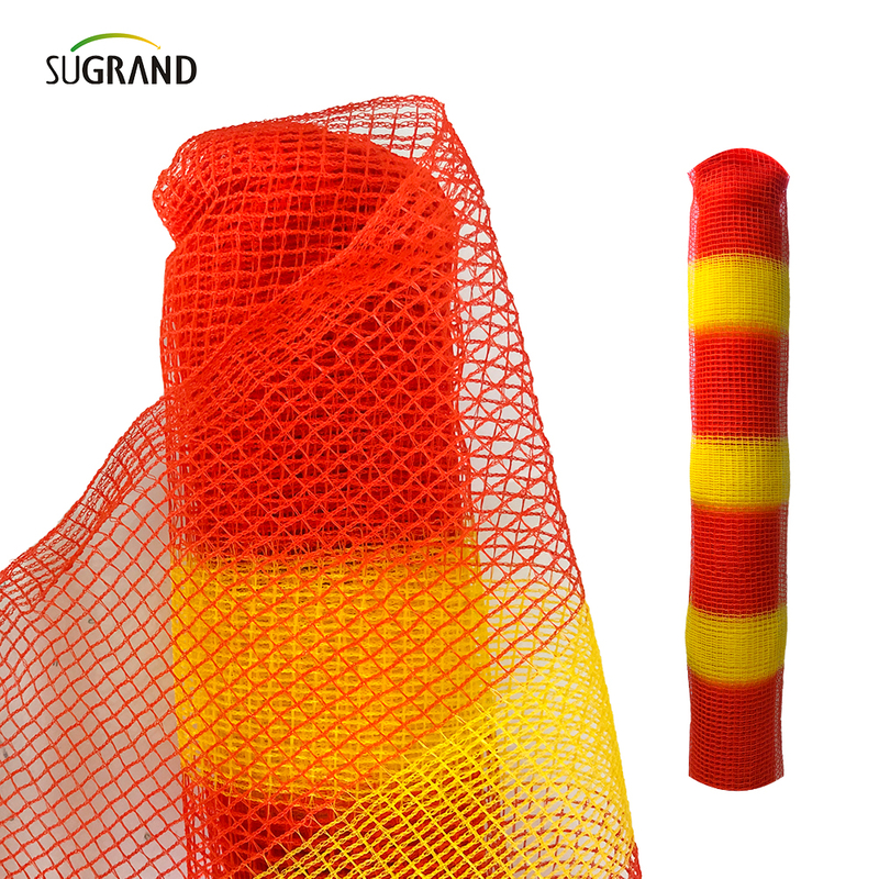 Material HDPE Orange Schela Siguranță Net Avertisment Net
