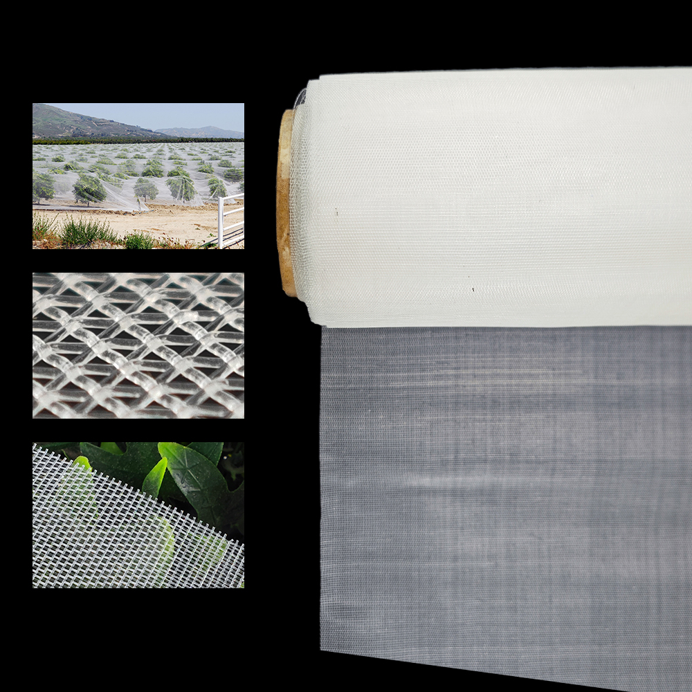 Net insecte cu efect de seră transparent de 130gsm pentru livadă