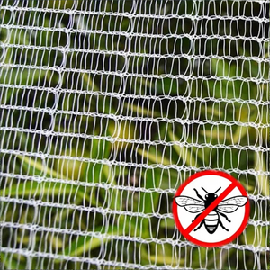 UV tratat HDPE 50GSM Neg Black Anti Bee Net