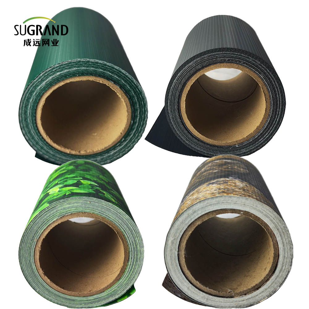 Gard de ecran cu prelată din bandă pvc verde 0,19x35m