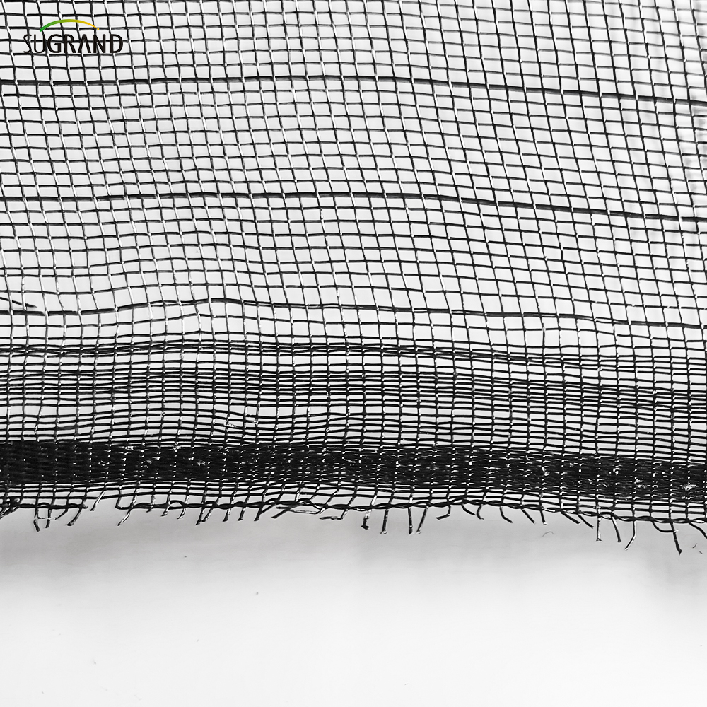HDPE+UV ecran negru din plastic de plasă de plasă a insectelor Rolls Net pentru seră