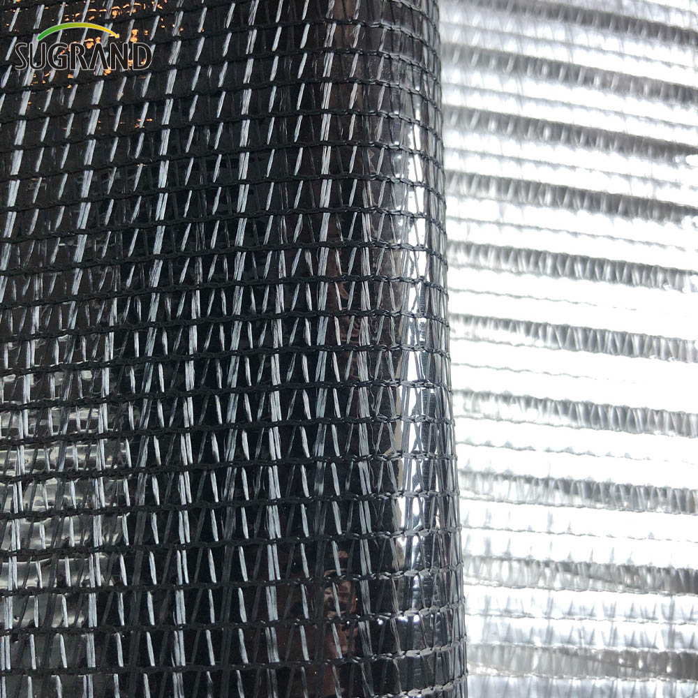 HDPE Shading Silver Aluminum Foil Shade Net pentru plantarea cu flori
