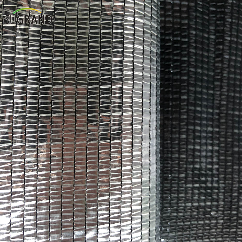 HDPE Shading Silver Aluminum Foil Shade Net pentru plantarea cu flori