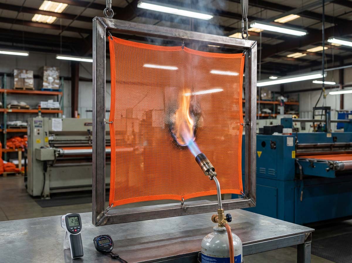 Net de siguranță ignifugără